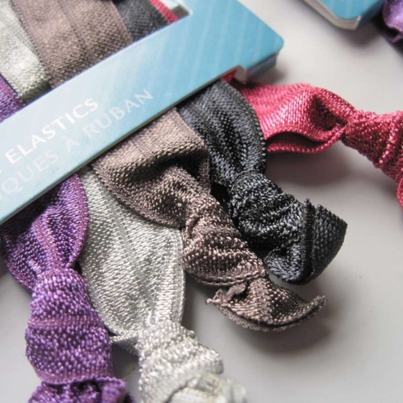 5 Goody Ribbon Hair Elastics Ponytailers Bobbies - Picture 3 of 8